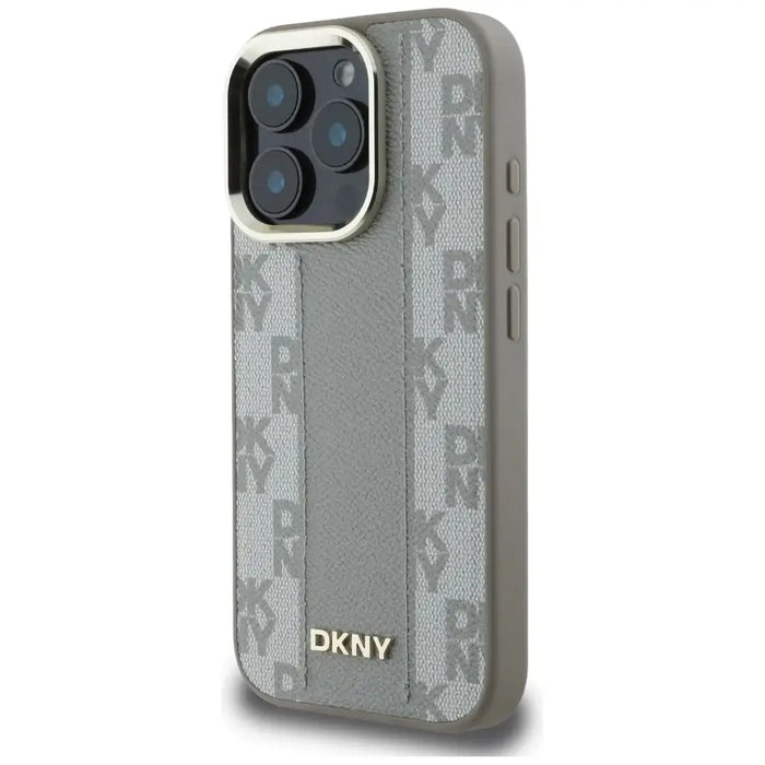 DKNY Checkered Pattern Magsafe iPhone 16 Pro Max Case - Beige - Cell phone cases and covers<<<HurtelXML
