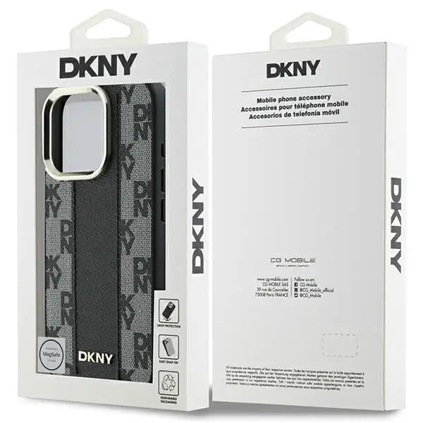 DKNY Checkered Pattern Magsafe iPhone 16 Pro Max Case - Black - Cell phone cases and covers<<<HurtelXML