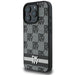 DKNY Checkered Pattern & Printed Stripes case for iPhone 16 Pro Max - black - Cell phone cases and covers<<<HurtelXML