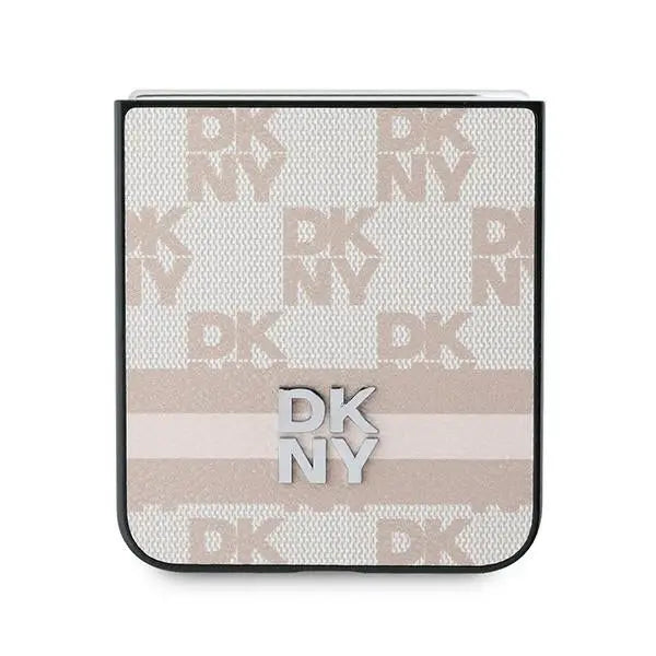 DKNY Checkered Pattern Printed Stripes Case for Samsung Galaxy Z Flip 6 - Pink - Cell phone cases and covers<<<HurtelXML