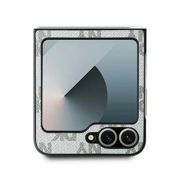 DKNY Checkered Pattern Printed Stripes Case for Samsung Galaxy Z Flip 6 - Beige - Cell phone cases