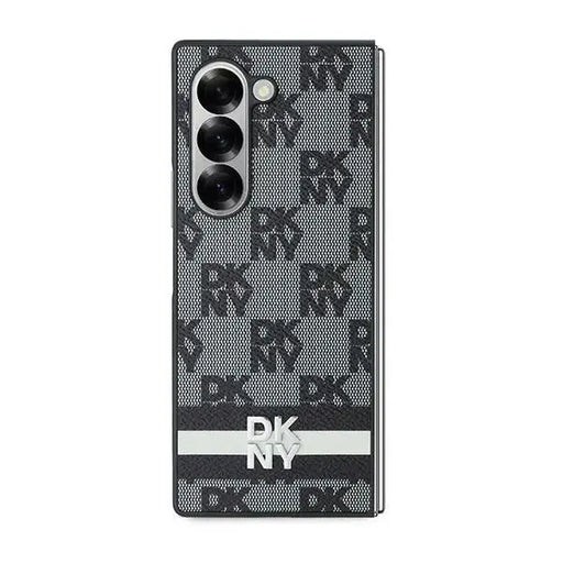 DKNY Checkered Pattern Printed Stripes case for Samsung Galaxy Z Fold 6 - black - Cell phone cases
