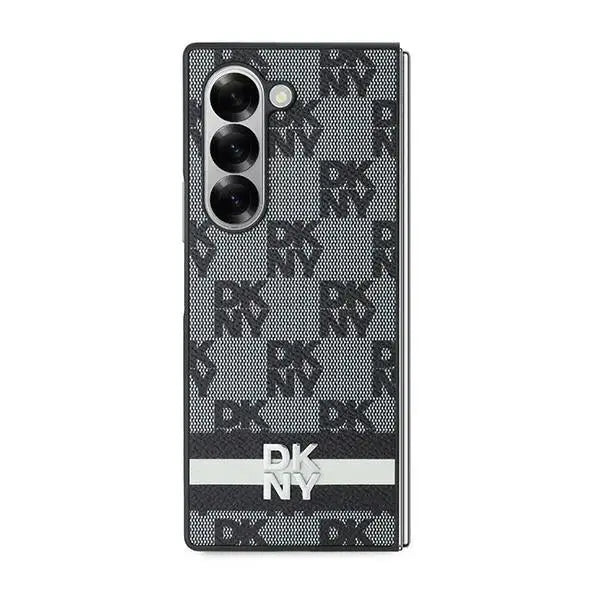 DKNY Checkered Pattern Printed Stripes case for Samsung Galaxy Z Fold 6 - black - Cell phone cases