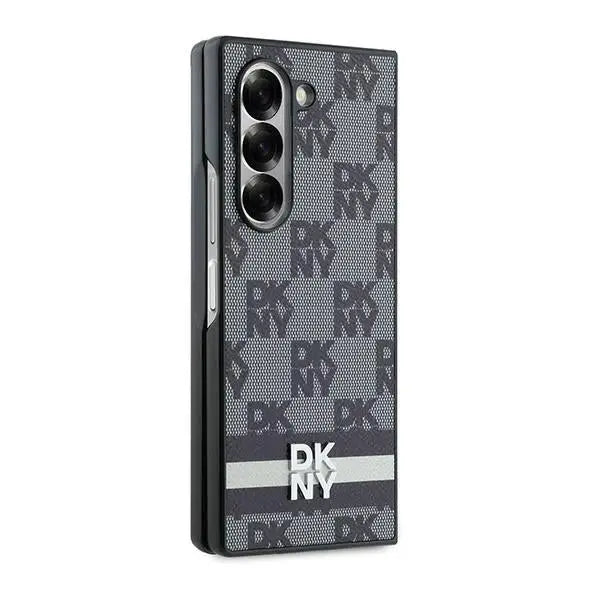 DKNY Checkered Pattern Printed Stripes case for Samsung Galaxy Z Fold 6 - black - Cell phone cases