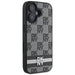 DKNY Checkered Pattern & Printed Stripes iPhone 16 Case - Black - Cell phone cases and covers<<<HurtelXML