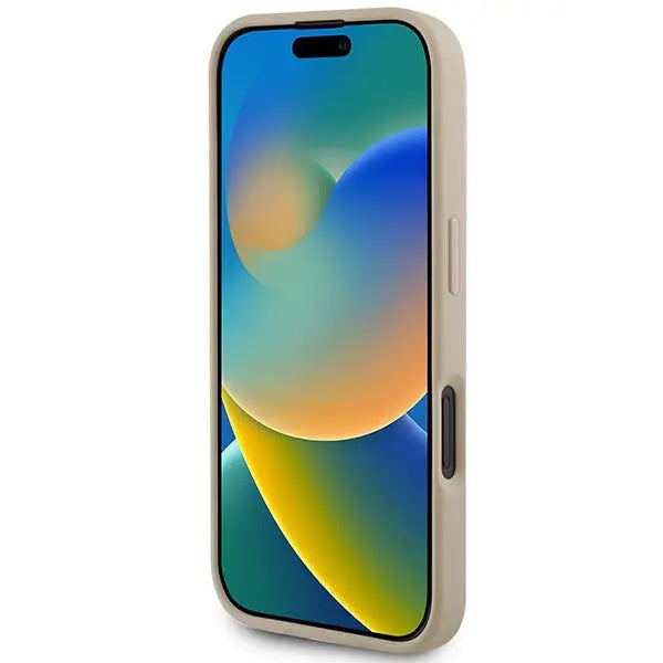 DKNY Checkered Pattern & Printed Stripes iPhone 16 Case - Pink - Cell phone cases and covers<<<HurtelXML