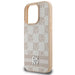 DKNY Checkered Pattern & Printed Stripes iPhone 16 Pro Case - Pink - Cell phone cases and covers<<<HurtelXML