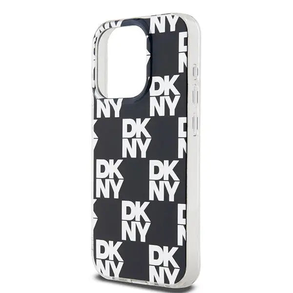 DKNY IML Checkered Mono Pattern case for iPhone 15 Pro - black - Cell phone cases and covers<<<HurtelXML