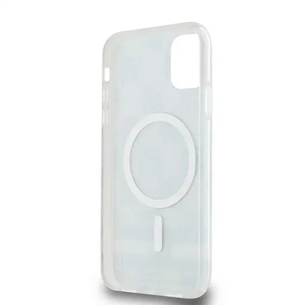 DKNY IML Checkered Mono Pattern & Printed Stripes MagSafe Case for iPhone 11 / Xr - Black - Cell phone cases