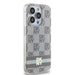 DKNY IML Checkered Mono Pattern & Printed Stripes MagSafe case for iPhone 13 Pro / 13 - beige - Cell phone cases