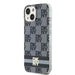DKNY IML Checkered Mono Pattern & Printed Stripes MagSafe Case for iPhone 15/14/13 - Black - Cell phone cases
