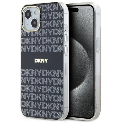 DKNY IML Mono & Stripe MagSafe Case for iPhone 15/14/13 - Black - Cell phone cases and covers<<<HurtelXML
