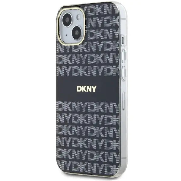 DKNY IML Mono & Stripe MagSafe Case for iPhone 15/14/13 - Black - Cell phone cases and covers<<<HurtelXML