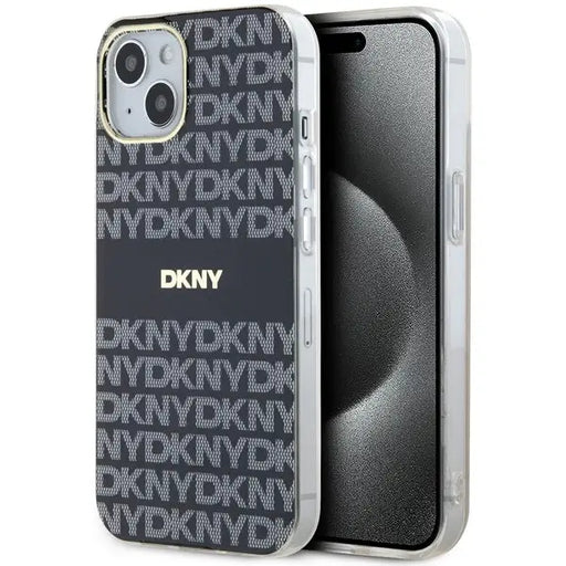 DKNY IML Mono & Stripe MagSafe Case for iPhone 15 Plus / 14 Plus - Black - Cell phone cases and covers<<<HurtelXML