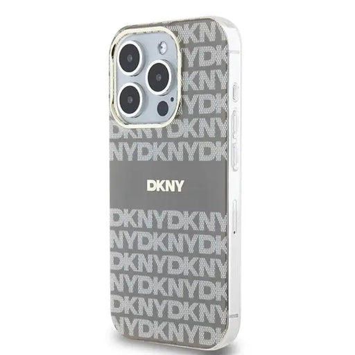 DKNY IML Mono & Stripe MagSafe case for iPhone 15 Pro - beige - Cell phone cases and covers<<<HurtelXML