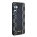 DKNY Leather Checkered Mono Pattern MagSafe case for Samsung Galaxy S24 - black - Cell phone cases