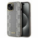 DKNY Leather Checkered Mono Pattern MagSafe iPhone 14 Case - Beige - Cell phone cases and covers<<<HurtelXML