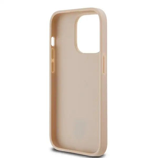 DKNY Leather Checkered Mono Pattern & Printed Stripes case for iPhone 14 Pro - pink - Cell phone cases