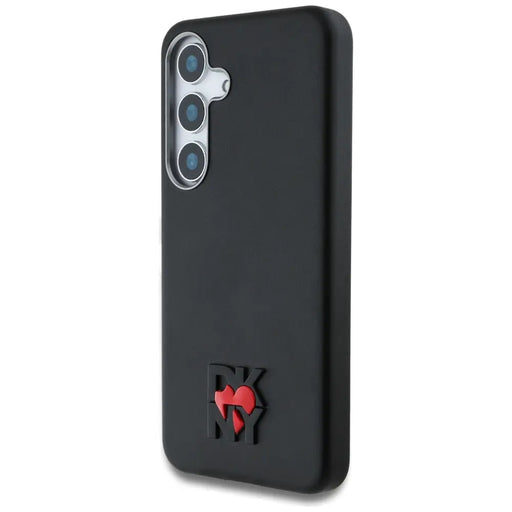DKNY Leather Heart of NY Case for Samsung Galaxy S25 - Black - Cell phone cases and covers<<<HurtelXML