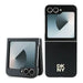DKNY Leather Metal Stack Logo Case for Samsung Galaxy Z Flip 6 - Black - Cell phone cases and covers<<<HurtelXML