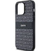 DKNY Leather Mono Stripe & Metal Logo case for iPhone 14 Pro - black - Cell phone cases and covers<<<HurtelXML