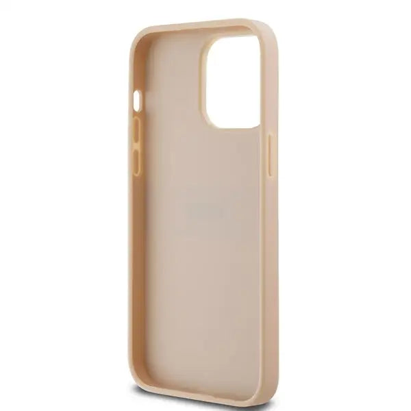 DKNY Leather Mono Stripe & Metal Logo case for iPhone 14 Pro Max - pink - Cell phone cases and covers<<<HurtelXML