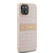 DKNY Leather Mono Stripe & Metal Logo Case for iPhone 15 Plus / 14 Plus - Pink - Cell phone cases and covers<<<HurtelXML