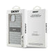 DKNY Leather Mono Stripe & Metal Logo case for iPhone 15 Plus / 14 Plus - beige - Cell phone cases