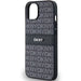 DKNY Leather Mono Stripe & Metal Logo Case for iPhone 15 Plus / 14 Plus - Black - Cell phone cases