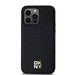 DKNY Leather Pattern Metal Logo MagSafe case for iPhone 13 Pro Max - black - Cell phone cases and covers<<<HurtelXML