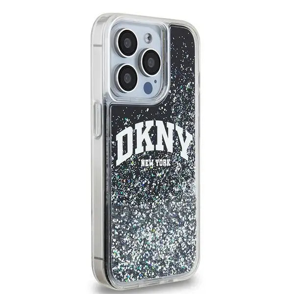 DKNY Liquid Glitter Big Logo case for iPhone 15 Pro - black - Cell phone cases and covers<<<HurtelXML