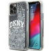 DKNY Liquid Glitter Big Logo iPhone 12 Pro/12 Case - Black - Cell phone cases and covers<<<HurtelXML