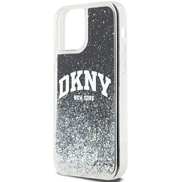 DKNY Liquid Glitter Big Logo iPhone 12 Pro/12 Case - Black - Cell phone cases and covers<<<HurtelXML