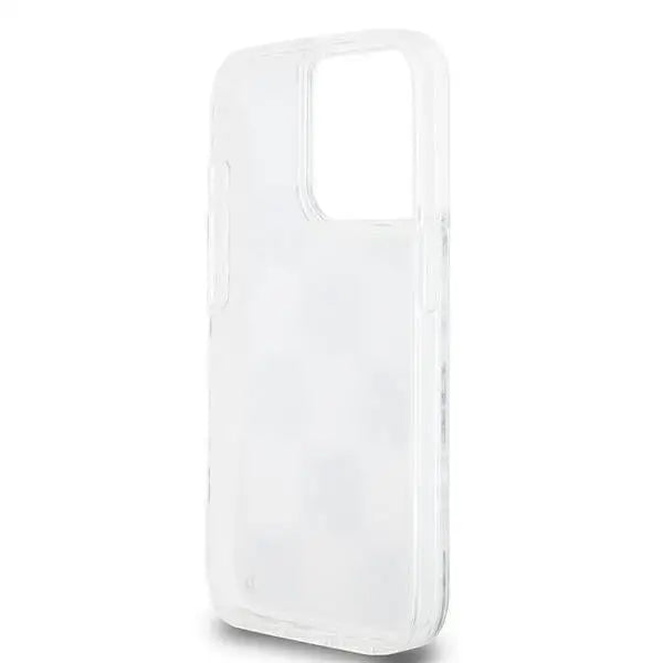 DKNY Liquid Glitter Multilogo case for iPhone 15 Pro - white - Cell phone cases and covers<<<HurtelXML