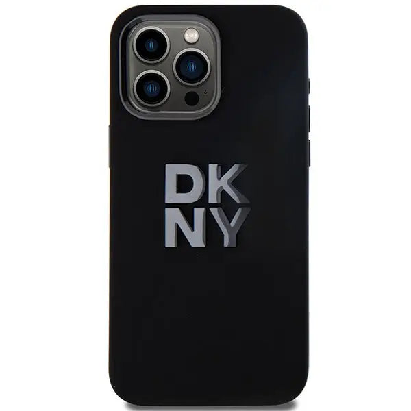 DKNY Liquid Silicone Metal Logo iPhone 15 Pro Case - Black - Cell phone cases and covers<<<HurtelXML