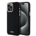 DKNY Liquid Silicone Small Metal Logo MagSafe Case for iPhone 14 Pro Max - Black - Cell phone cases