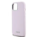 DKNY Liquid Silicone Small Metal Logo MagSafe Case for iPhone 15 Plus / 14 Plus - Pink - Cell phone cases