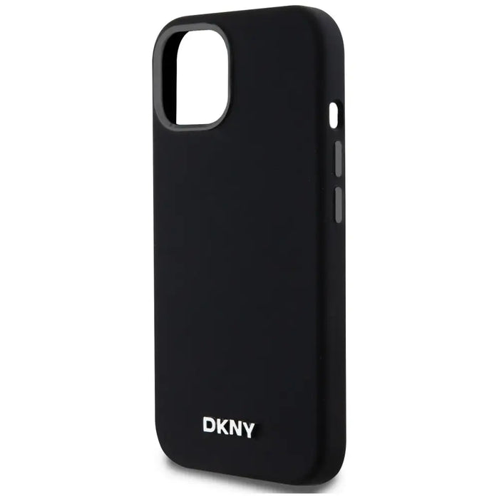 DKNY Liquid Silicone Small Metal Logo MagSafe Case for iPhone 14/15/13 - Black - Cell phone cases and covers<<<HurtelXML