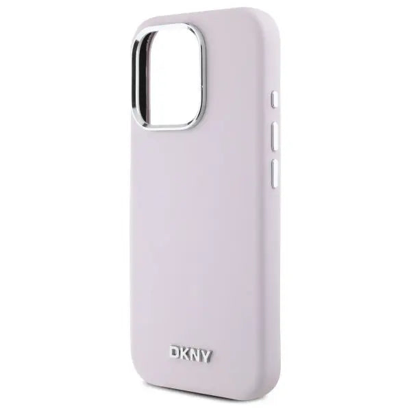 DKNY Liquid Silicone Small Metal Logo MagSafe iPhone 16 Pro Case - Pink - Cell phone cases and covers<<<HurtelXML
