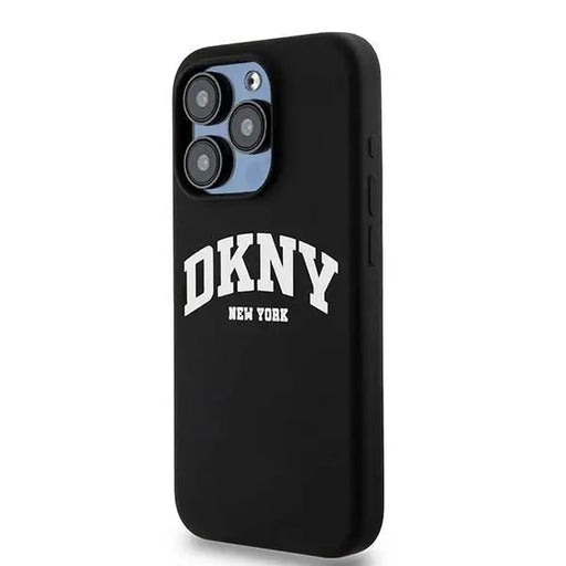 DKNY Liquid Silicone White Printed Logo MagSafe Case for iPhone 13 Pro / 13 - Black - Cell phone cases
