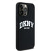 DKNY Liquid Silicone White Printed Logo MagSafe case for iPhone 15 Pro Max - black - Cell phone cases