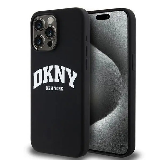 DKNY Liquid Silicone White Printed Logo MagSafe iPhone 13 Pro Max Case - Black - Cell phone cases and covers<<<HurtelXML