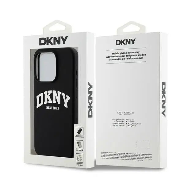 DKNY Liquid Silicone White Printed Logo MagSafe iPhone 14 Pro Case - Black - Cell phone cases and covers<<<HurtelXML