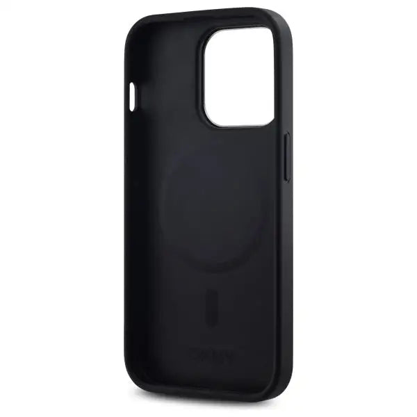 DKNY Plain Logo MagSafe iPhone 14 Pro Case - Black - Cell phone cases and covers<<<HurtelXML
