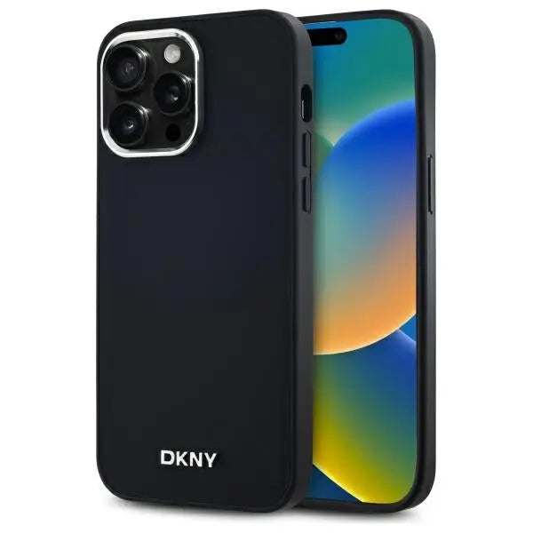 DKNY Plain Logo MagSafe iPhone 14 Pro Max Case - Black - Cell phone cases and covers<<<HurtelXML