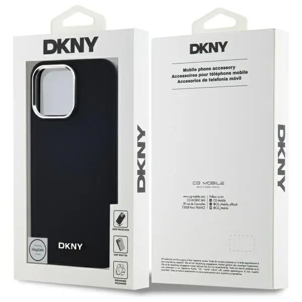 DKNY Plain Logo MagSafe iPhone 14 Pro Max Case - Black - Cell phone cases and covers<<<HurtelXML