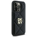 DKNY Quilted Stack Logo iPhone 14 Pro Case - Black - Cell phone cases and covers<<<HurtelXML
