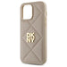 DKNY Quilted Stack Logo iPhone 14 Pro Max Case - Beige - Cell phone cases and covers<<<HurtelXML