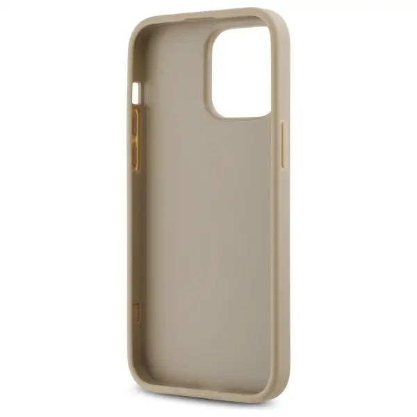 DKNY Quilted Stack Logo iPhone 14 Pro Max Case - Beige - Cell phone cases and covers<<<HurtelXML