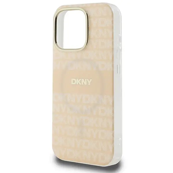 DKNY Repeat Texture Pattern & Stripe MagSafe iPhone 16 Pro Case - Pink - Cell phone cases and covers<<<HurtelXML